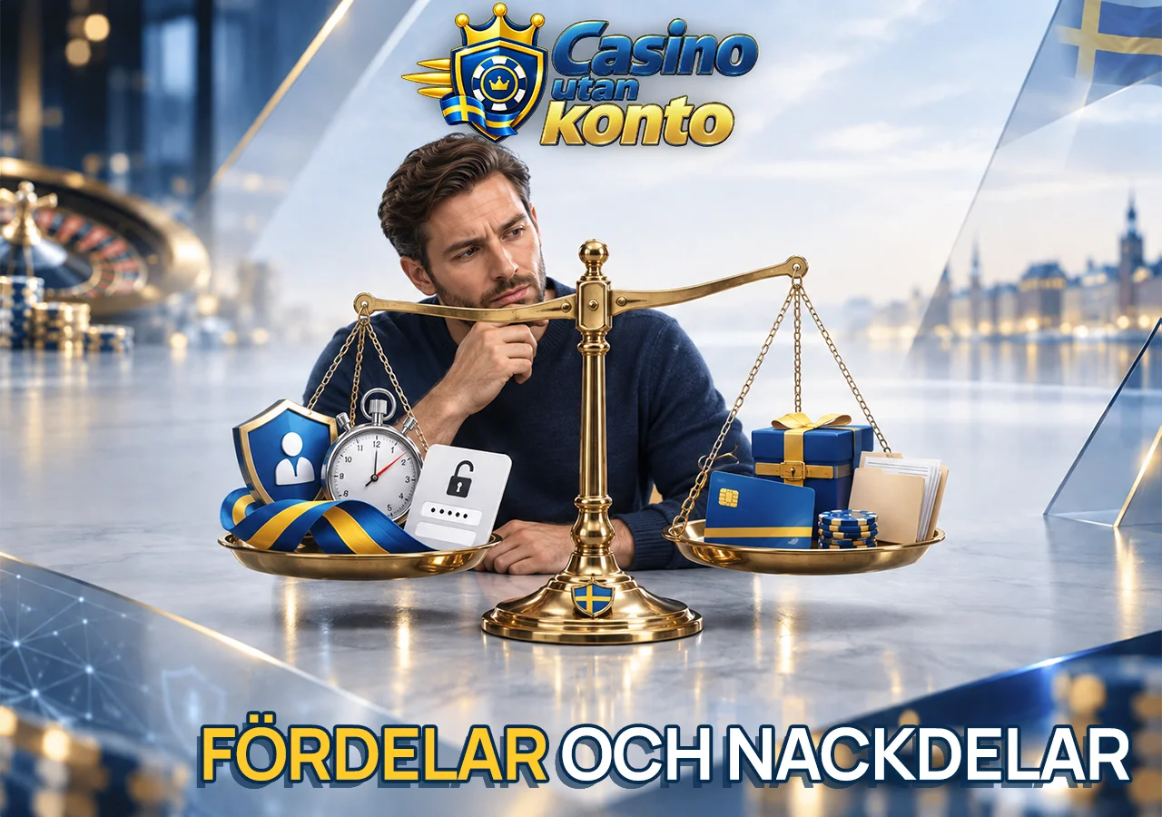 Viktiga styrkor och begränsningar med registreringsfritt casinospel